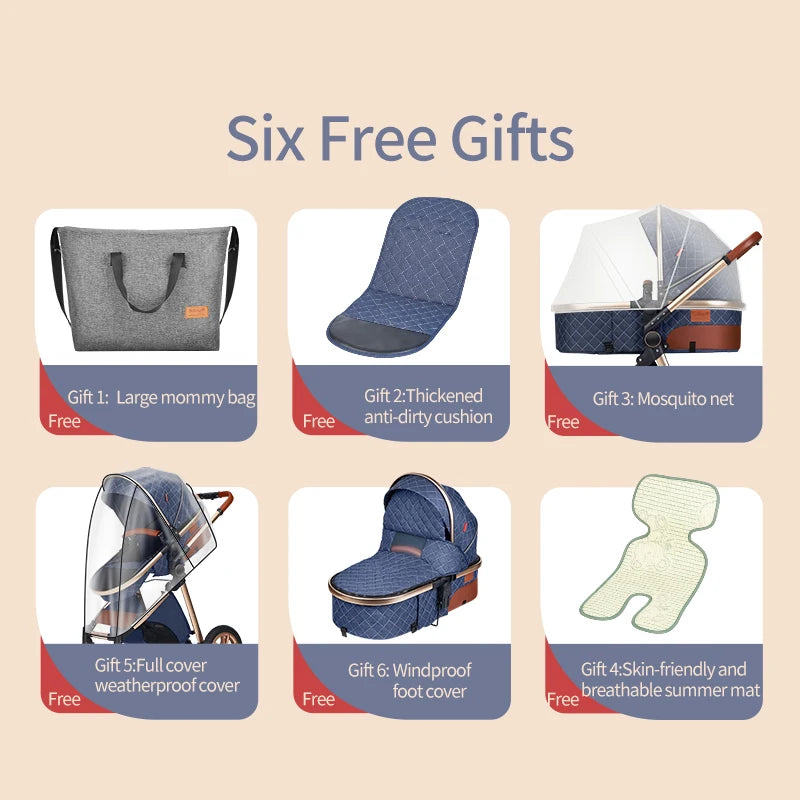 Stroller 3 in 1 Baby Travel System  Free Shipping