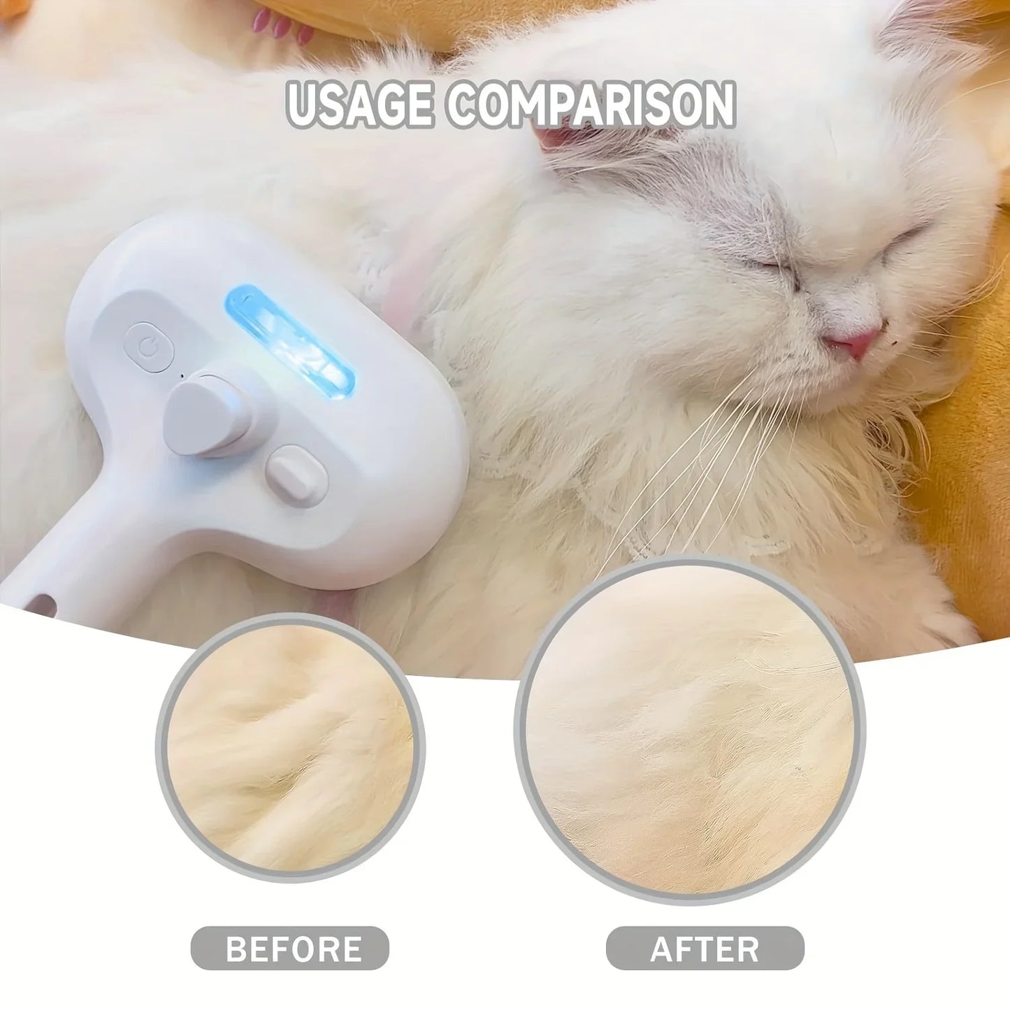 Pet Spray Hair Comb Hair Remover Cleaning Brush