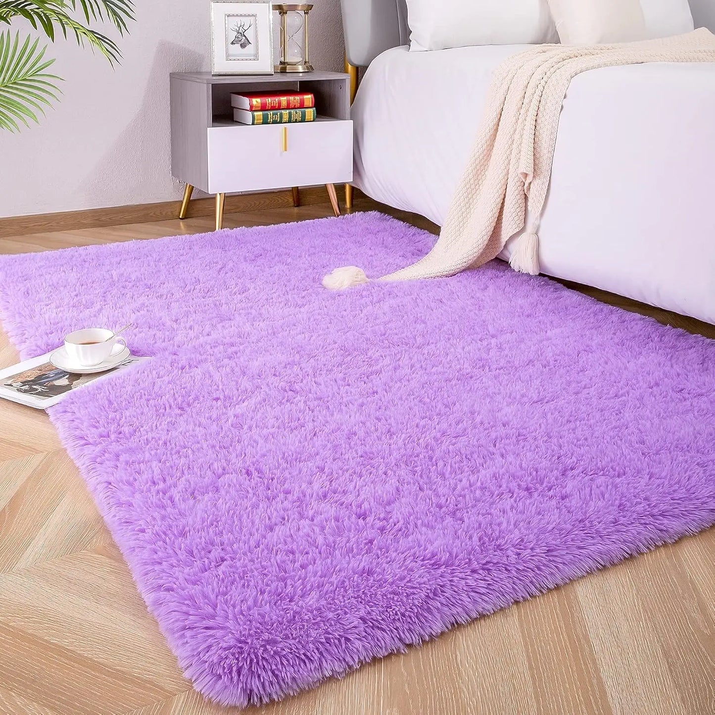 Plush Fluffy Ultra Soft Indoor Area Rug  For Children/ Nursery Rug
