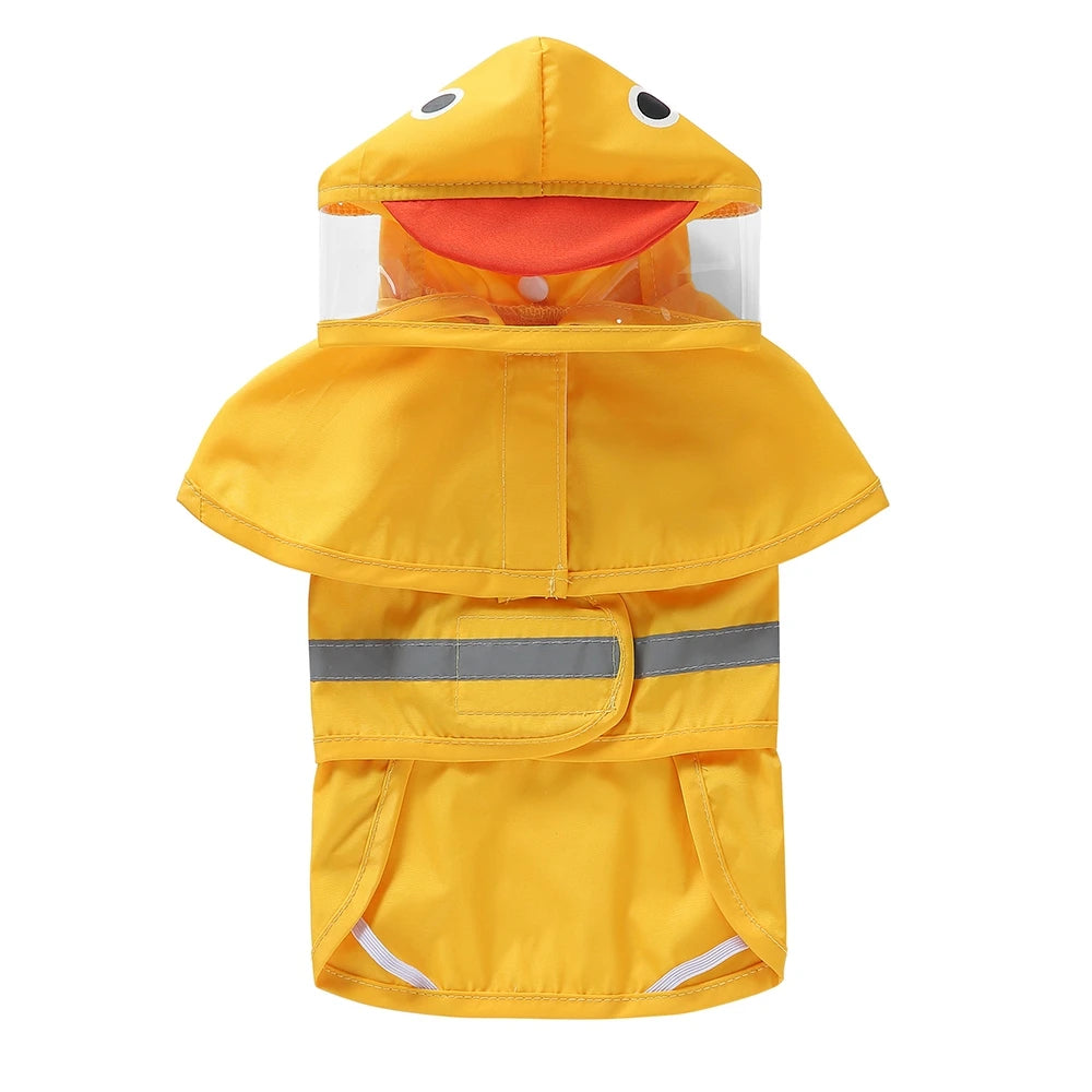 Reflective Dog Raincoat Hooded Waterproof