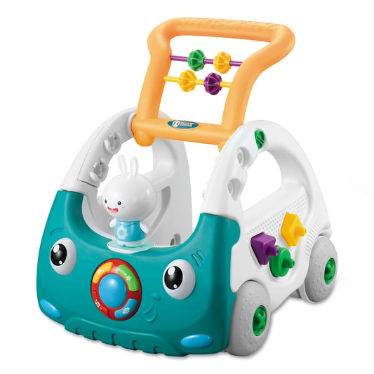 4-in-1 Baby Push Walker for Boys Girls, Sit to Stand
