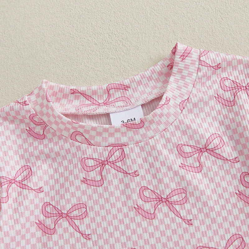 Girl Summer Ensemble Featuring Top and Comfy Elastic Waist Shorts-- size 6mos-4yr