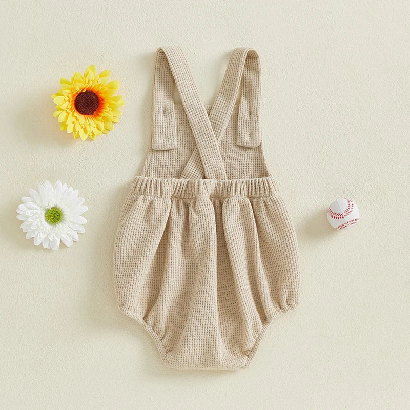 Infant Toddler Boys Jumpsuit with Baseball Design