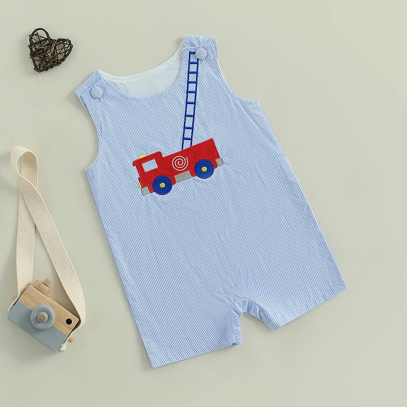 Toddler Boy Sleeveless Romper