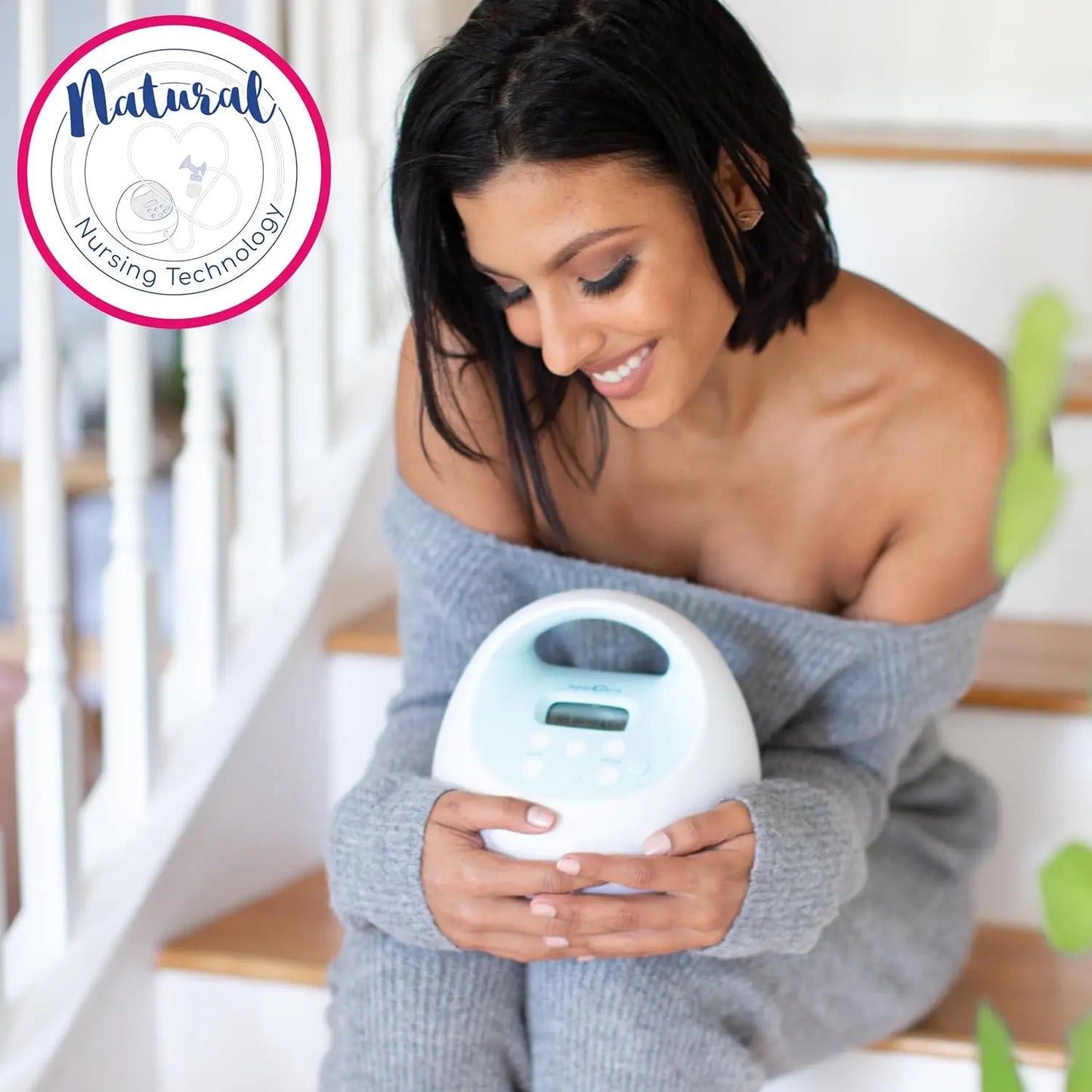 Electric Breast Milk Pump with Tote Bag,  Bottles and Cooler.