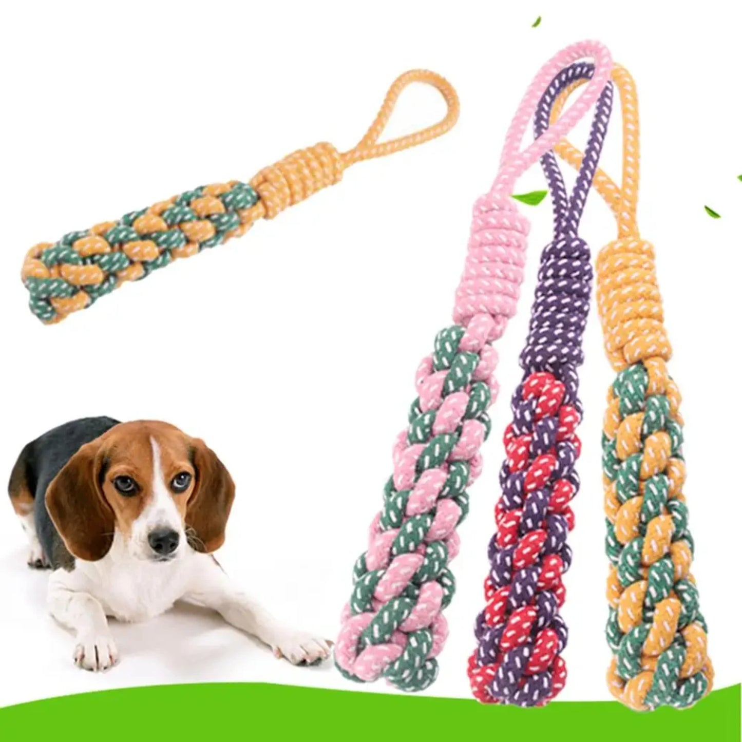 Dog Chew Rope Durable Braided Cotton