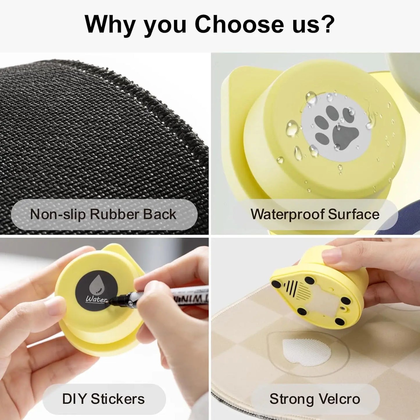 Dog Talking Button Set with Mat Communication  Rechargeable Voice Recording Button 12 Packs