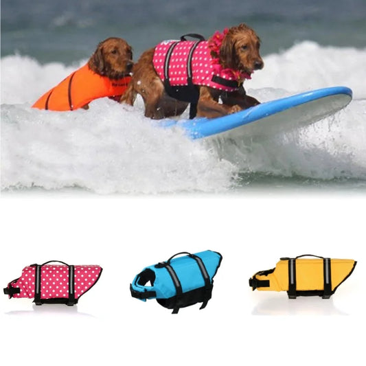 Ripstop Reflective & Adjustable Life Jacket for Dogs with Rescue Handle